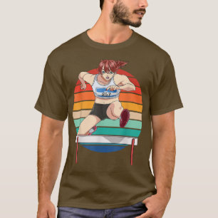 Track and Field Hurdler Girl Runner Female Hurdlin T-Shirt