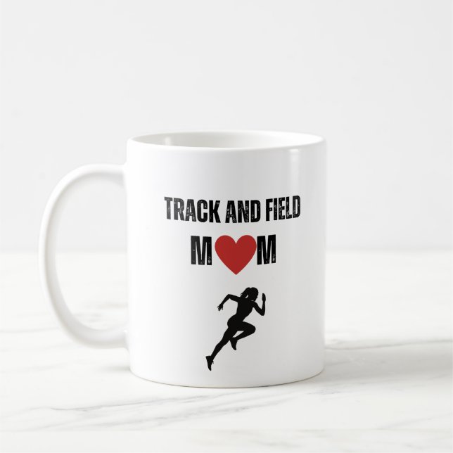 Track and Field Mum Coffee Mug (Left)