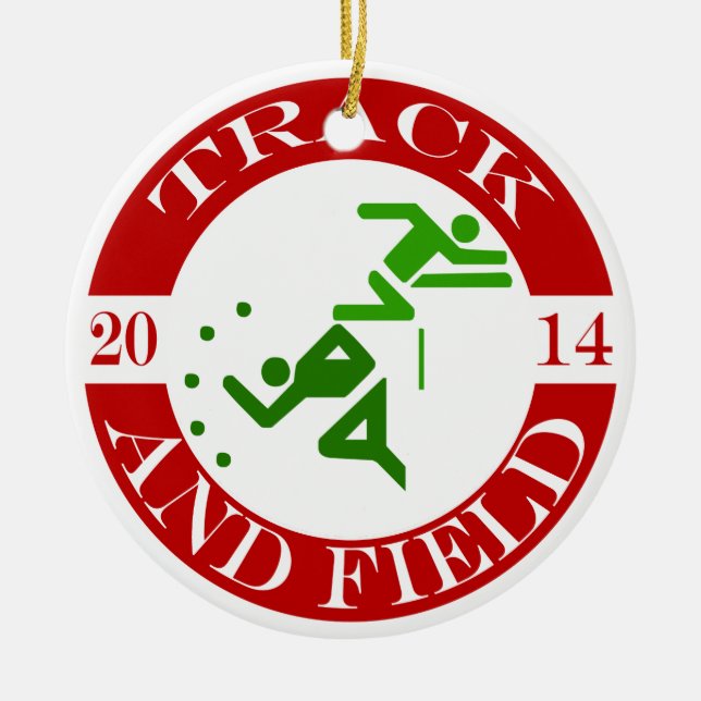 Track and Field Ornament - 2014 (Front)