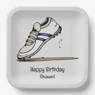 Track and Field Party Birthday Party Paper Plate