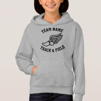 Track and Field Runner Custom Team Name Girls