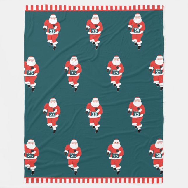 Track and Field Running Fleece Blanket (Front)