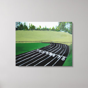 Track and Field Sport painting Canvas Print