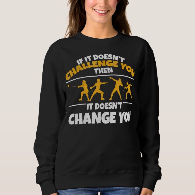 Track And Field Thrower Shot Put Hammer Discus Jav Sweatshirt (Front)