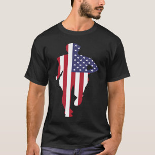 Track and Field US Runner USA Patriotic Sprinter T-Shirt