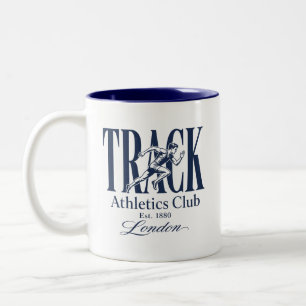 Track Athletics Club London Est 1880 Two-Tone Coffee Mug