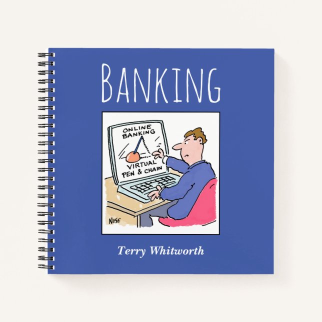 Track Banking Record with Owner's Name Notebook (Front)