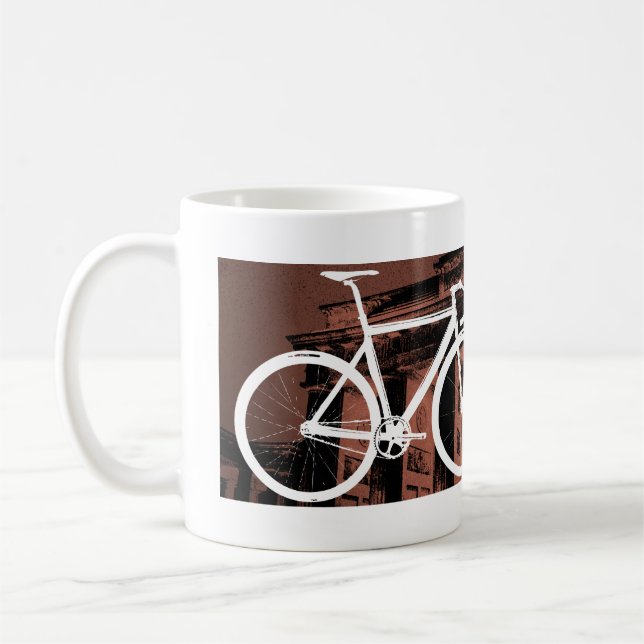 Track Bike Berlin Bronze Coffee Mug (Left)