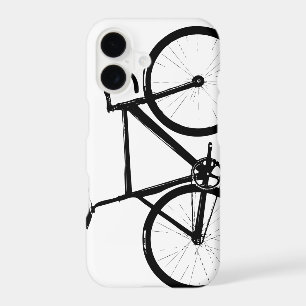 Track Bike - black on white