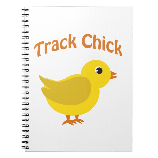 Track Chick Spiral Notebook (Front)