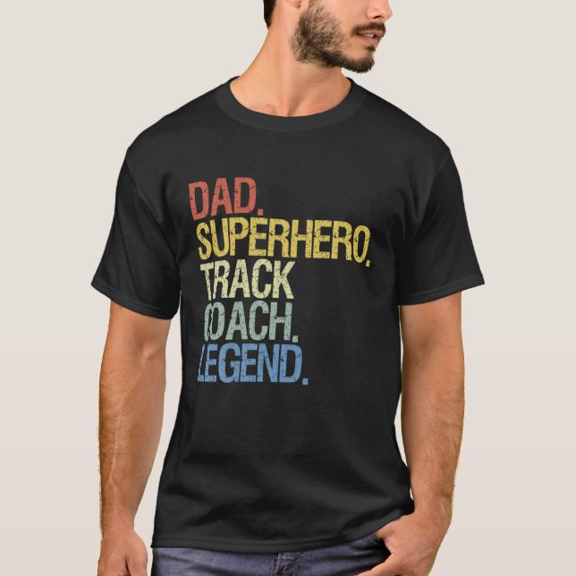 Track Coach Dad T-Shirt (Front)