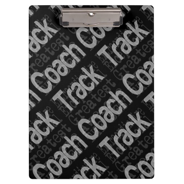Track Coach Extraordinaire Clipboard (Front)