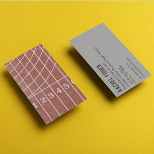 Track Coach Running Trainer Business Card