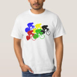 Track Cycling Bicycle Race Bike Riders   T-Shirt<br><div class="desc">USA sports gifts.</div>