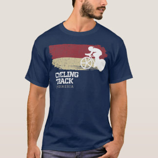Track Cycling Indonesia Road Bike Racing Speed Cyc T-Shirt