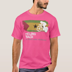 Track Cycling Sao Tome & Principe Road Bike Speed  T-Shirt
