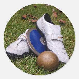 Track & Field Classic Round Sticker