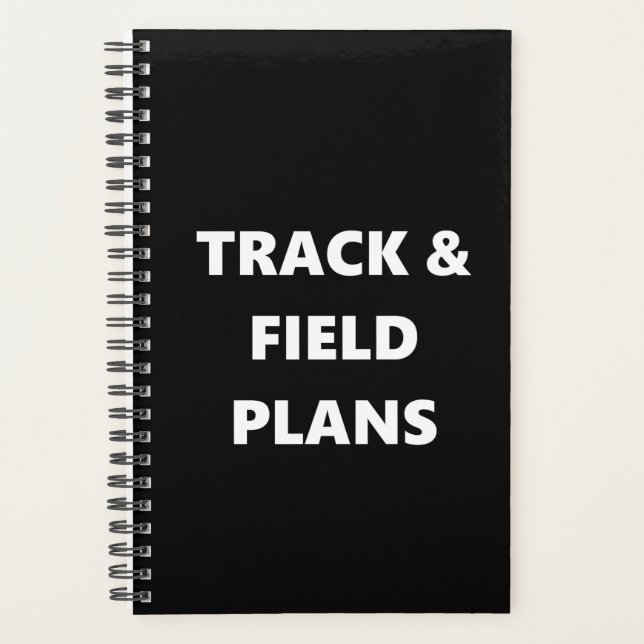 Track Field Planner Sports Theme Track Field Plans (Front)