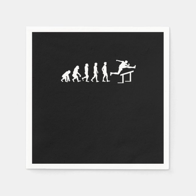 Track Field Running Hurdling Triathlon Runner Mara Napkin (Front)