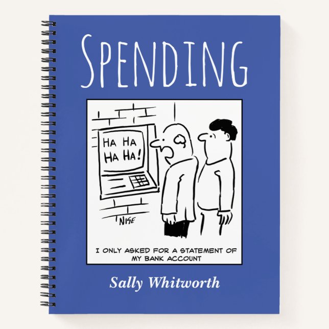 Track Financial Spending with Owner's Name Notebook (Front)