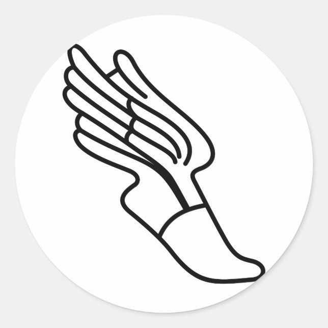 Track Logo Classic Round Sticker (Front)