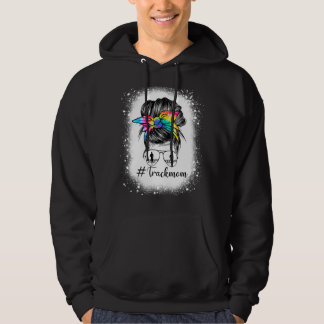Track Mum Messy Bun Hair Sunglasses Runner Athlete Hoodie