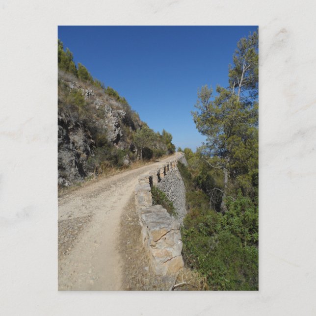 Track on The Montgo. Postcard (Front)