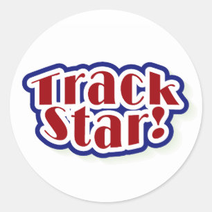Track Star Classic Round Sticker