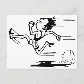 Track Star Postcard