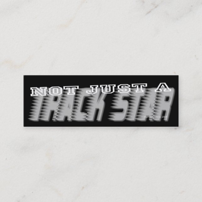 Track Star - Social Media Personal Card (Front)