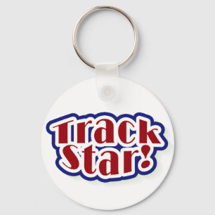 Track Star Tshirts and Gifts Key Ring