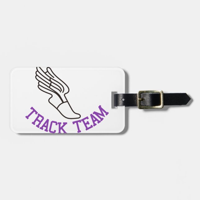 Track Team Luggage Tag (Front Horizontal)