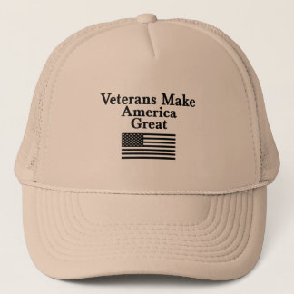 Tracker Hat: Veterans Make America Great Trucker Hat