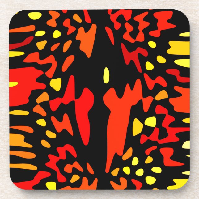 Tracker Hot Pattern  Plastic Beverage Coasters (Front)