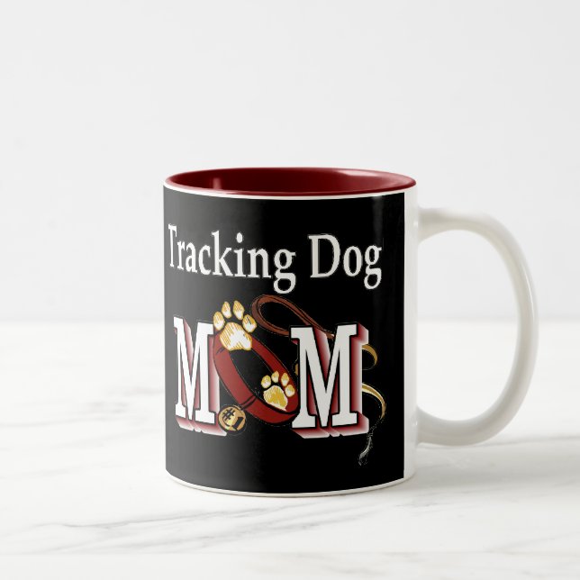 Tracking Dog Mum Gifts Two-Tone Coffee Mug (Right)