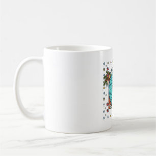 Tracking Santa Flight Radar Funny Christmas Art Coffee Mug