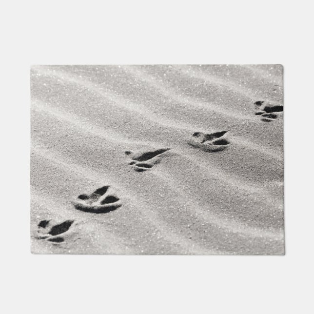 Tracks in the Sand Nature Photo Doormat (Front)