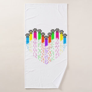 Tracks Of My Heart Bath Towel