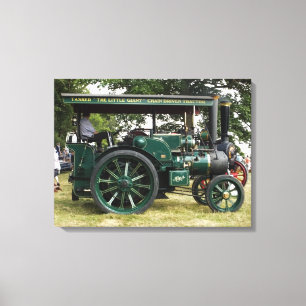 TRACTION ENGINE CANVAS PRINT