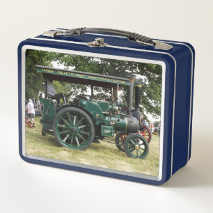 TRACTION ENGINE METAL LUNCH BOX
