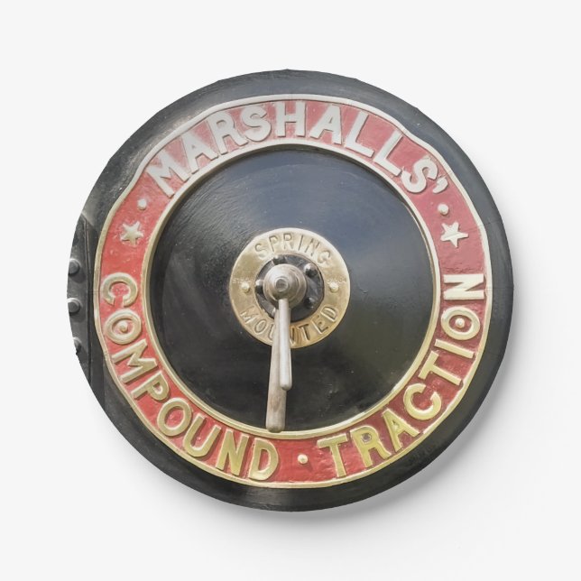 TRACTION ENGINES PAPER PLATE (Front)