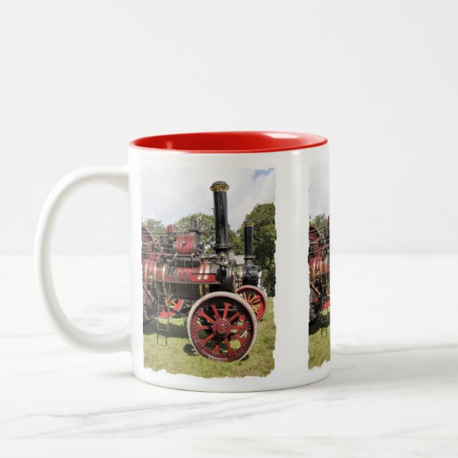 TRACTION ENGINES Two-Tone COFFEE MUG (Left)