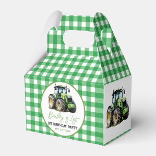 Tractor 1st Birthday Party Fun Farm  Favour Box