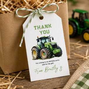 Tractor 1st Birthday Party Fun Farm  Gift Tags