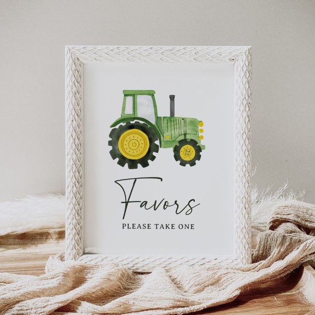Tractor Baby Shower Favours Sign (Creator Uploaded)