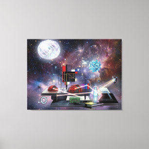 Tractor beam canvas print