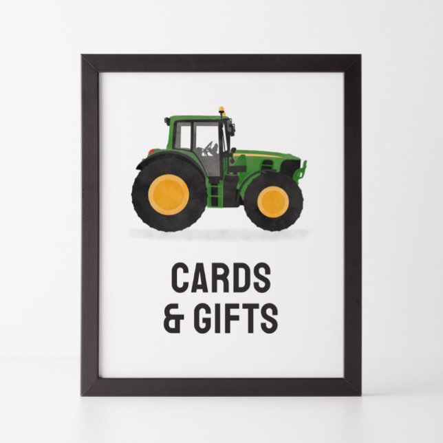 Tractor Birthday Cards and Gifts Sign (Creator Uploaded)