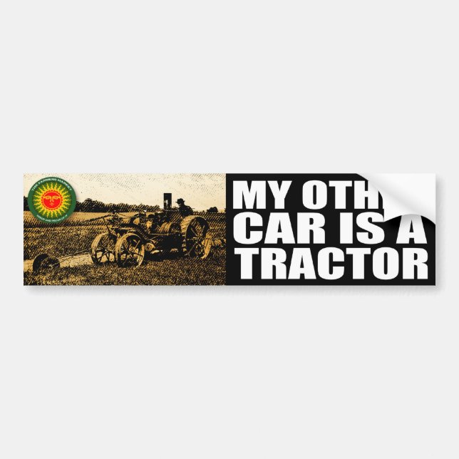 tractor bumper sticker (Front)