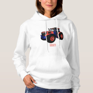 Tractor cartoon illustration  hoodie