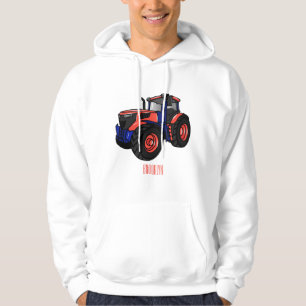 Tractor cartoon illustration hoodie